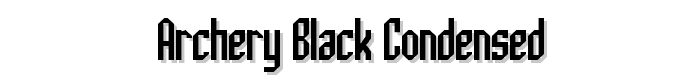 Archery Black Condensed font